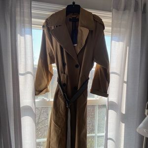 Zara❤️NWT trench coat camel color S fashion blog